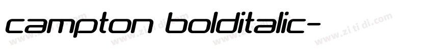 campton bolditalic字体转换